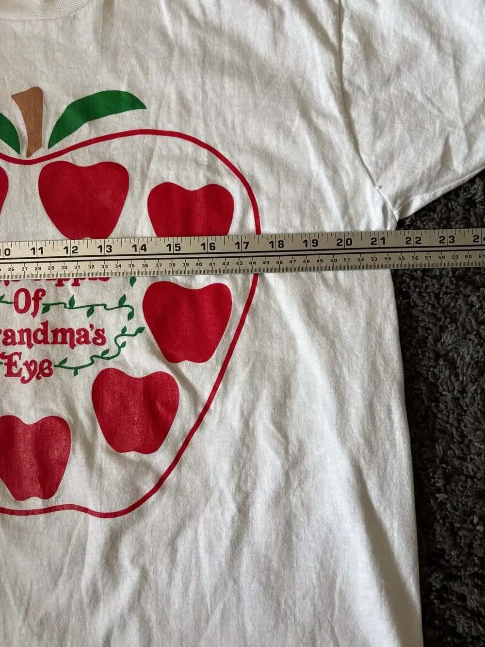 Vintage 80s Screen Stars Best 'The Apple Of Grandma's Eye' Graphic T-Shirt